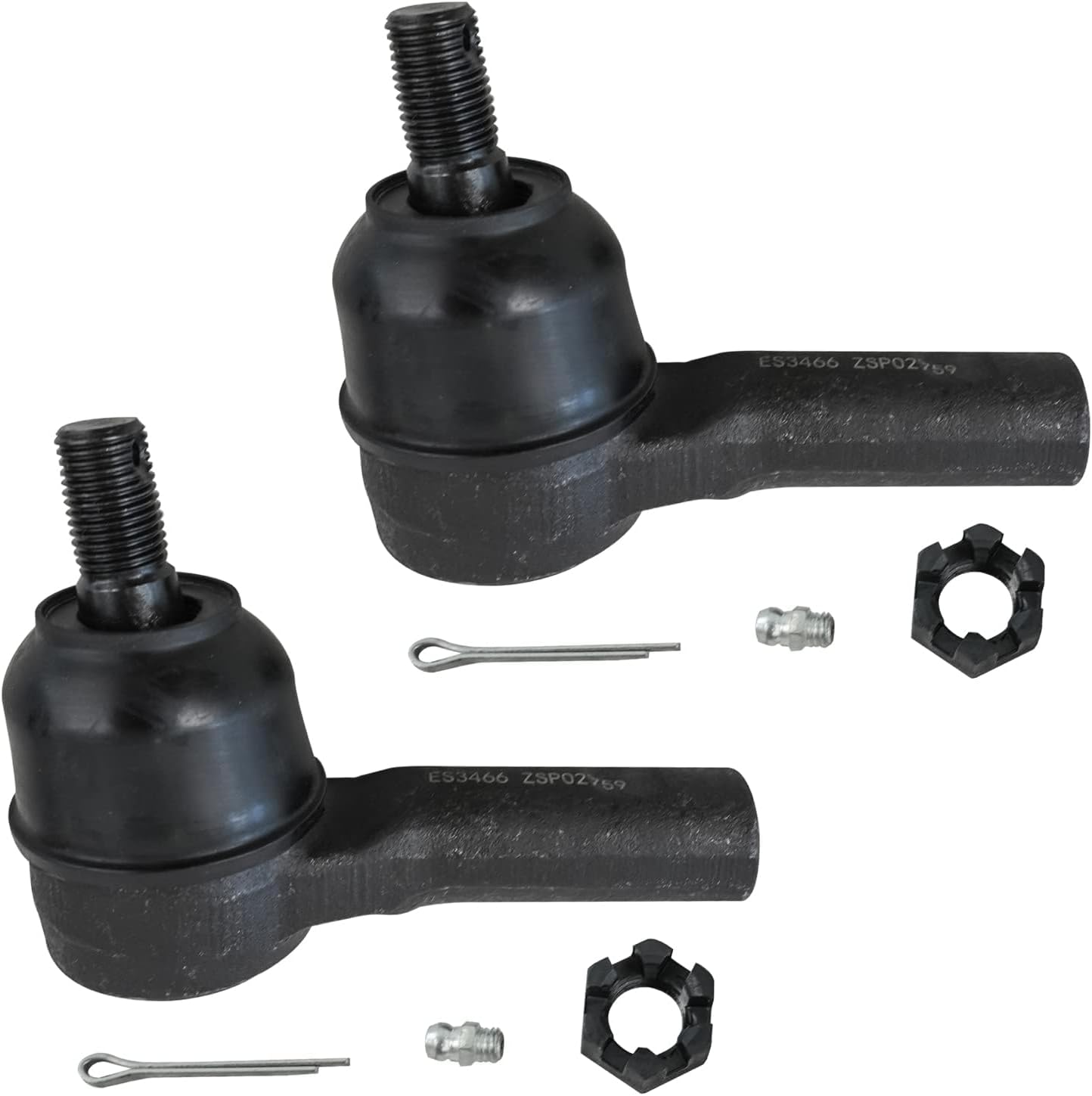 Detroit Axle - Front 10pc Suspension Kit for 2000-2004 Nissan Xterra, 4 Inner Outer Tie Rod Ends 4 Upper Lower Ball Joints 2 Sway Bar End Links 2001 2002 2003 Replacement