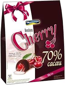 Cherry Bombom Meio Amargo 70% cacau 160g MONTEVÉRGINE