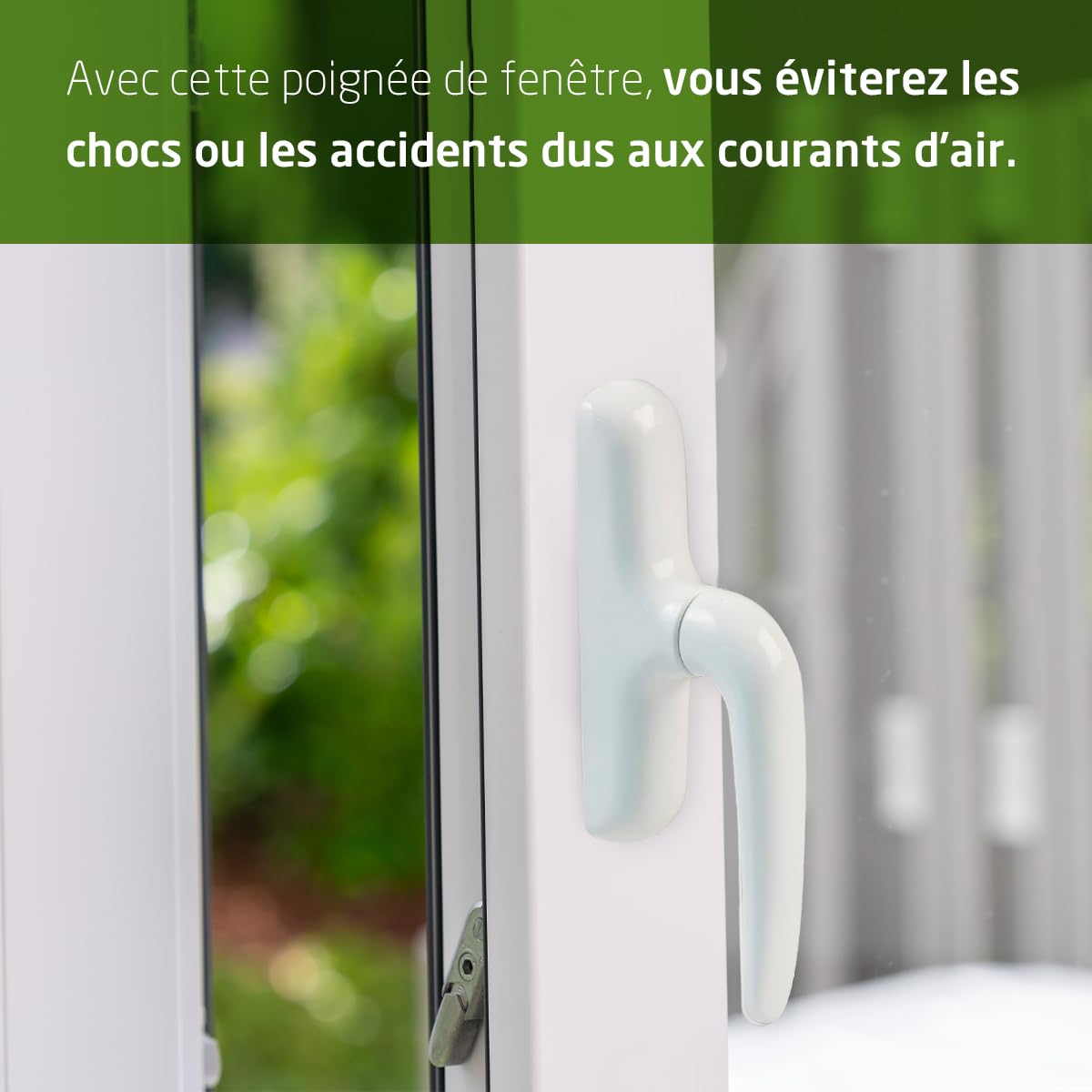 Amig - Poignée pour fenêtres oscillo-battantes avec base en aluminium et revêtement en PVC noir avec vis invisibles - 180 x 35 mm - Hauteur 64 mm - Sans carré