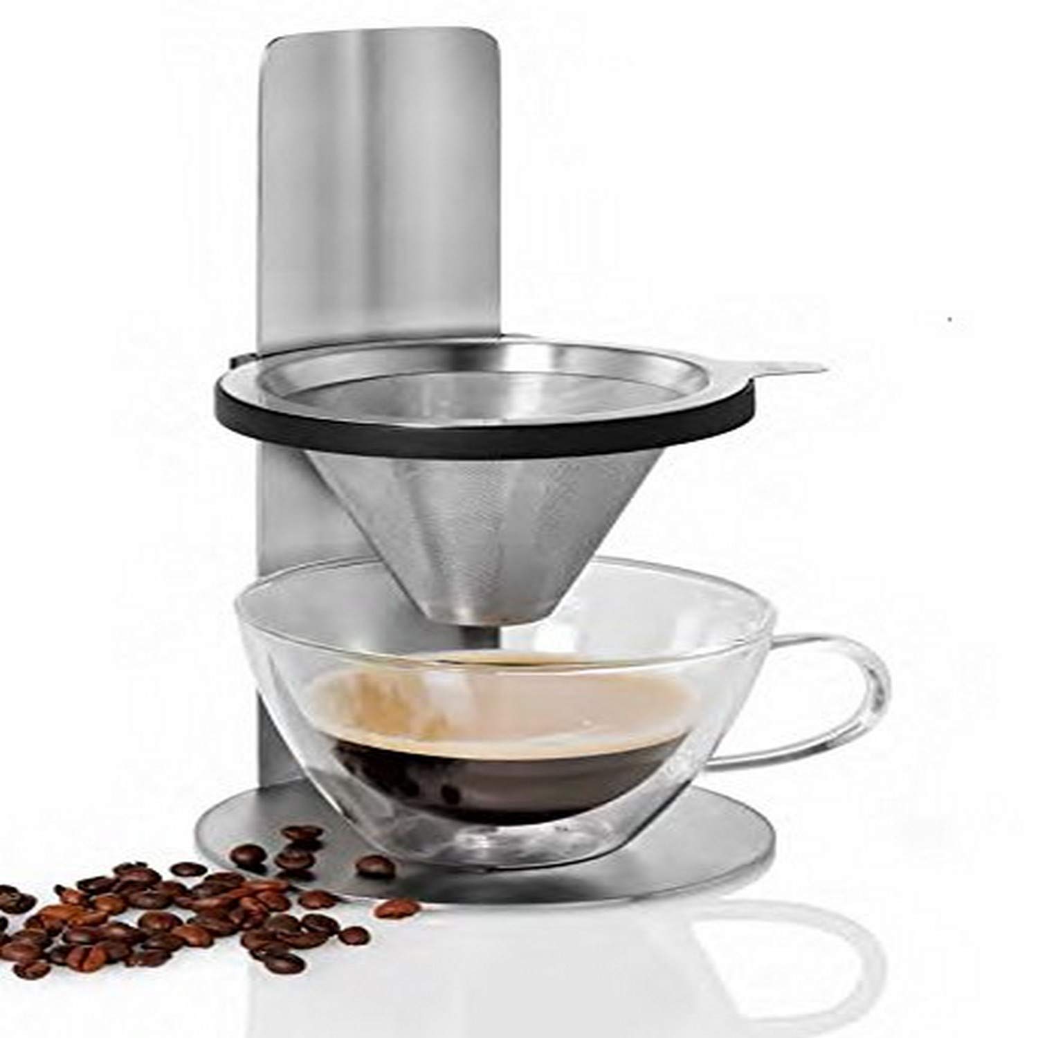 AdHocMr. Brew 10.4 Inch Pour Over Coffee Maker, Stainless Steel