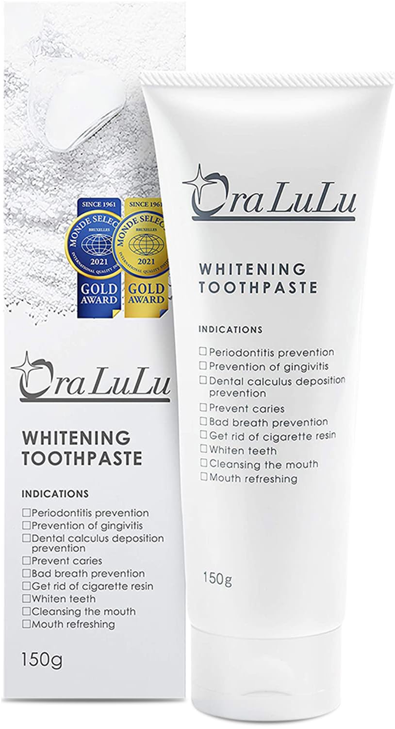 OraLuLu ホワイトニング 歯磨き粉 【ステイン除去×低刺激】 医薬部外品…