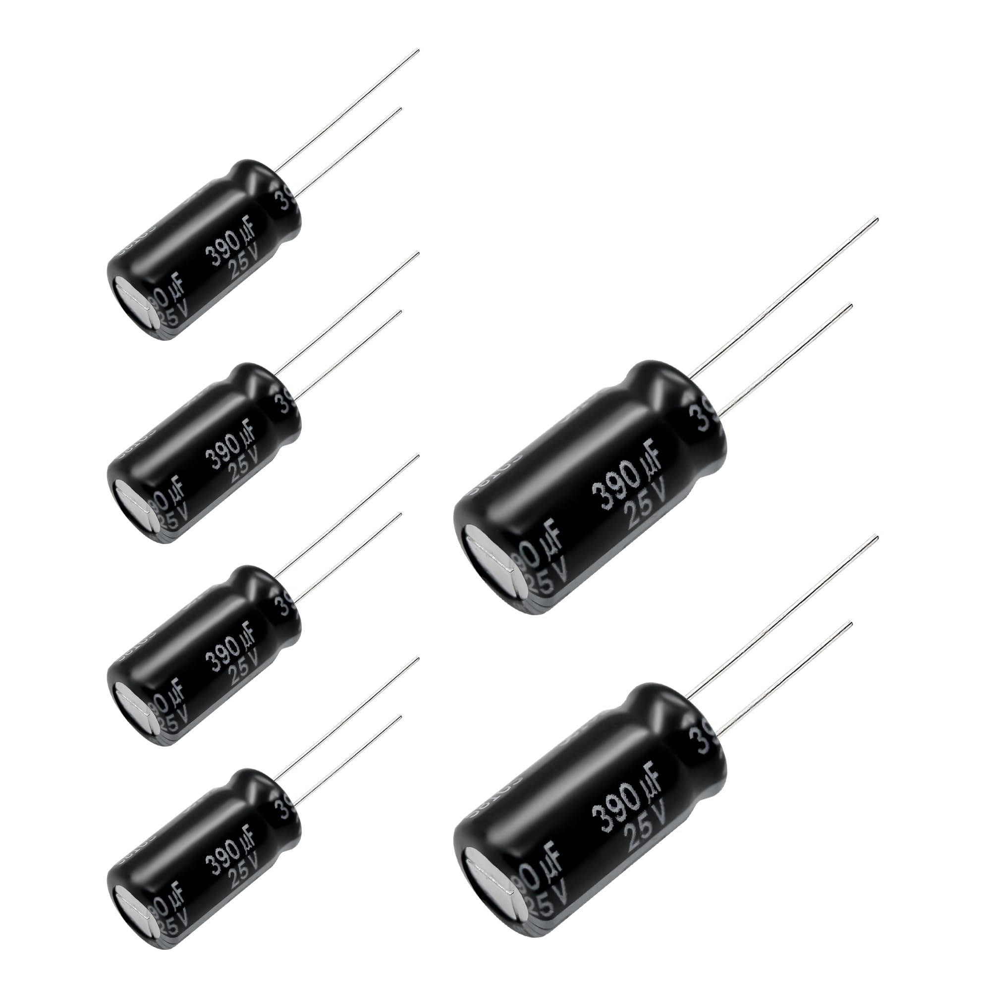Replacement for 6 pcs Panasonic FR Series Capacitors 25V 390uf Ultra Low ESR