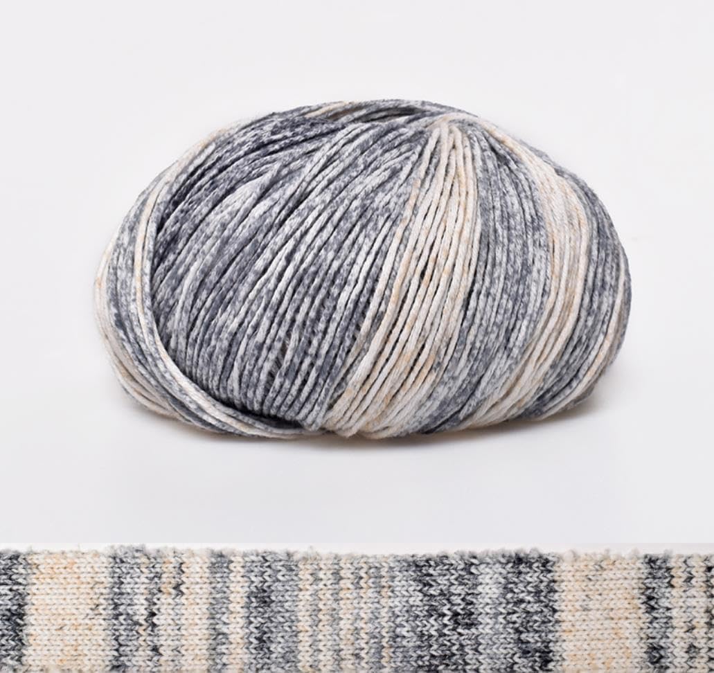 Lotus Yarns Soft Cotton Yarn, Space Dyed Colored Sweater Yarn, Knit, Crochet for Scarf, Hat, Craft Lovers & Beginners (05)