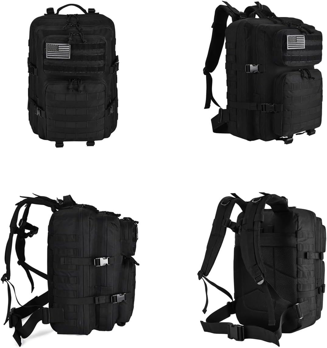 45L Tactical Backpack for Men Women, Military Assault Pack with MOLLE, Large 3 Day Bug Out Bag for Hiking Camping - Image 5