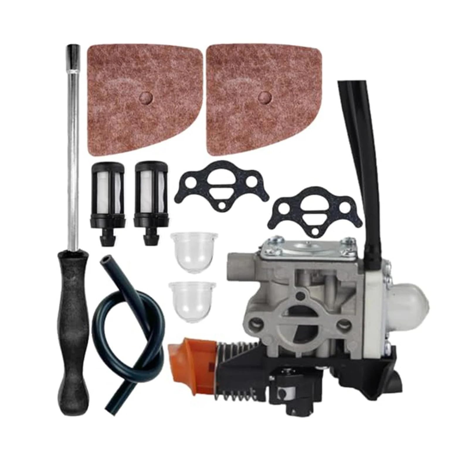 Compatible con carburador de repuesto for desbrozadora FS94 for FS94R, Kit completo de repuesto, salida de potencia mejorada