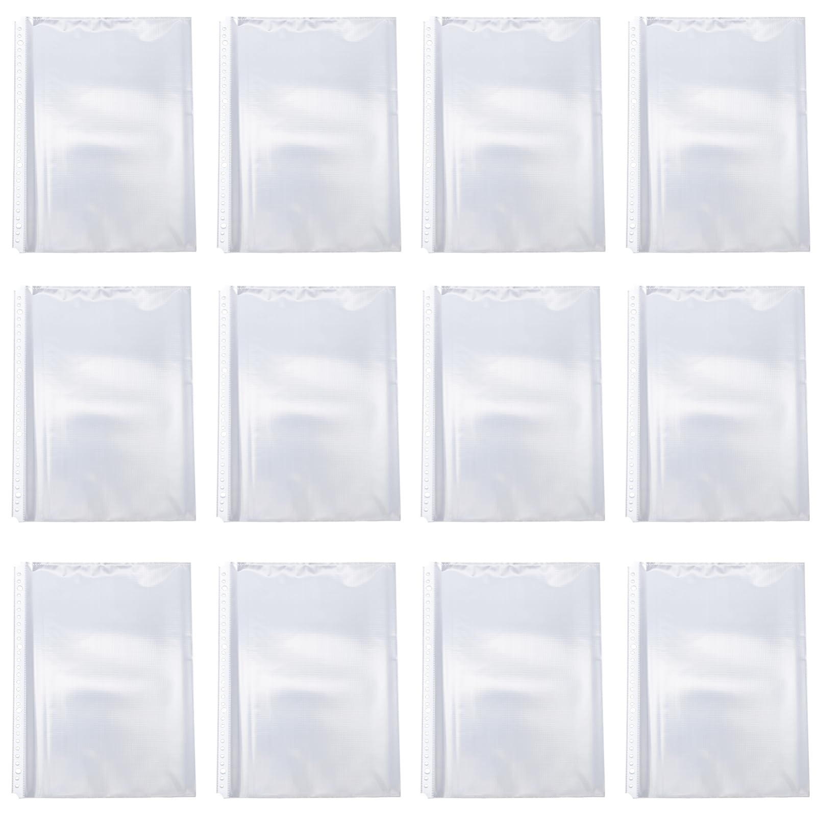 Buste Interne per Raccoglitore A4 30 Fori in Plastico 100 Pezzi | Inserimento Facile, Raccolta Documenti, per Lavoro e Scuola, Accessorio per Archiviazione e Ordine