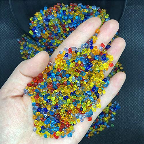 HXSCOO 50g K5 Mini Mix Vetro Ghiaia Pietra Smalto Colorato Rock Aquarium Fish Tank E126 Pietre e Cristalli