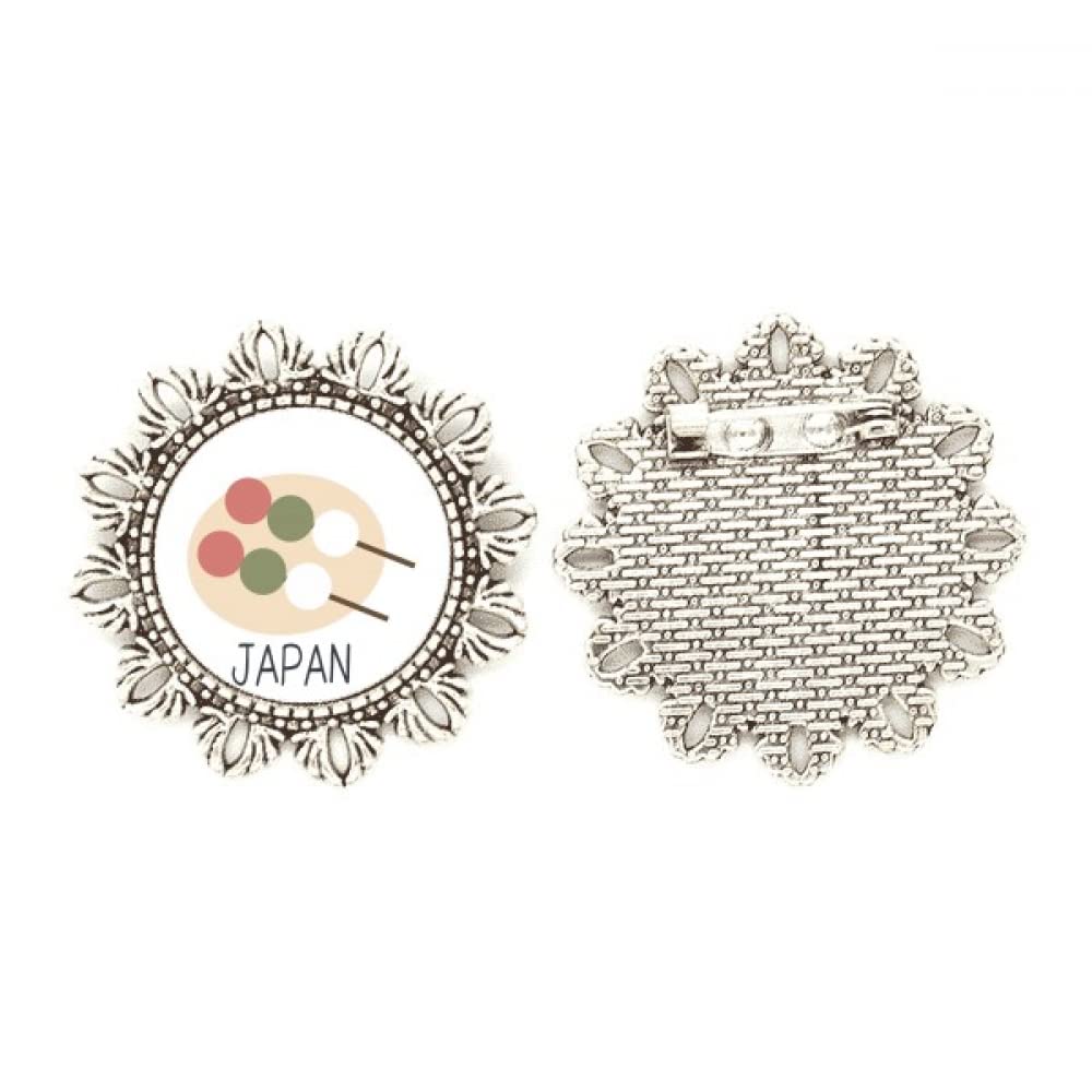 Broche japonés de flor plateada el regalo cultural ideal medium 4