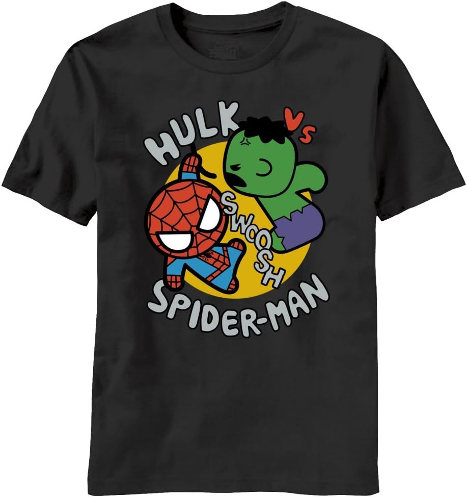 Marvel Kawaii Men's Toy Hulk Vs Spidey T-Shirt