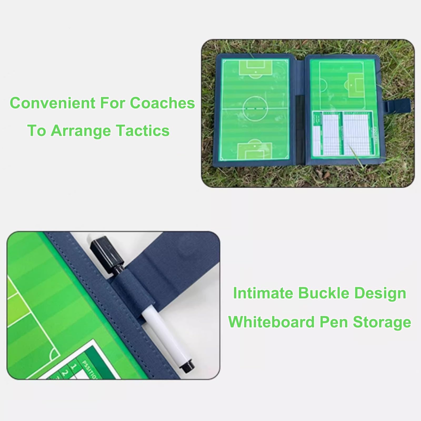 Lavagna Tattica Calcio, Lavagna Calcio Allenatore di Board, Cartellina Allenatore con Magnetica e Pennarello per Insegnare e Formazione, Lavagna per Calcio, Lavagna per Allenatori di Calcio