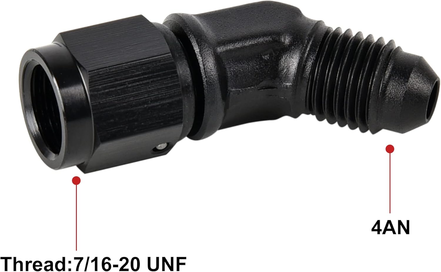 EVIL ENERGY 4AN Female to AN4 Male 45 Degree Swivel Fitting Bundle with Adjustable 3AN-16AN Wrench Aluminum Blue