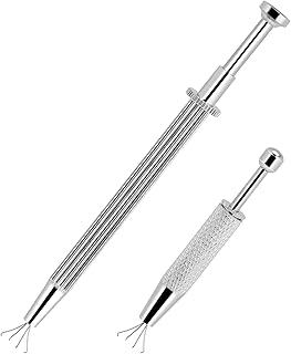 2Pcs Sprinkle Pen Pearl Grabber Dragee Holder with 4-Prong, Sugar Bead Pick-up Tool for Cake, Cupcake, Ice Cream Baking Decoration