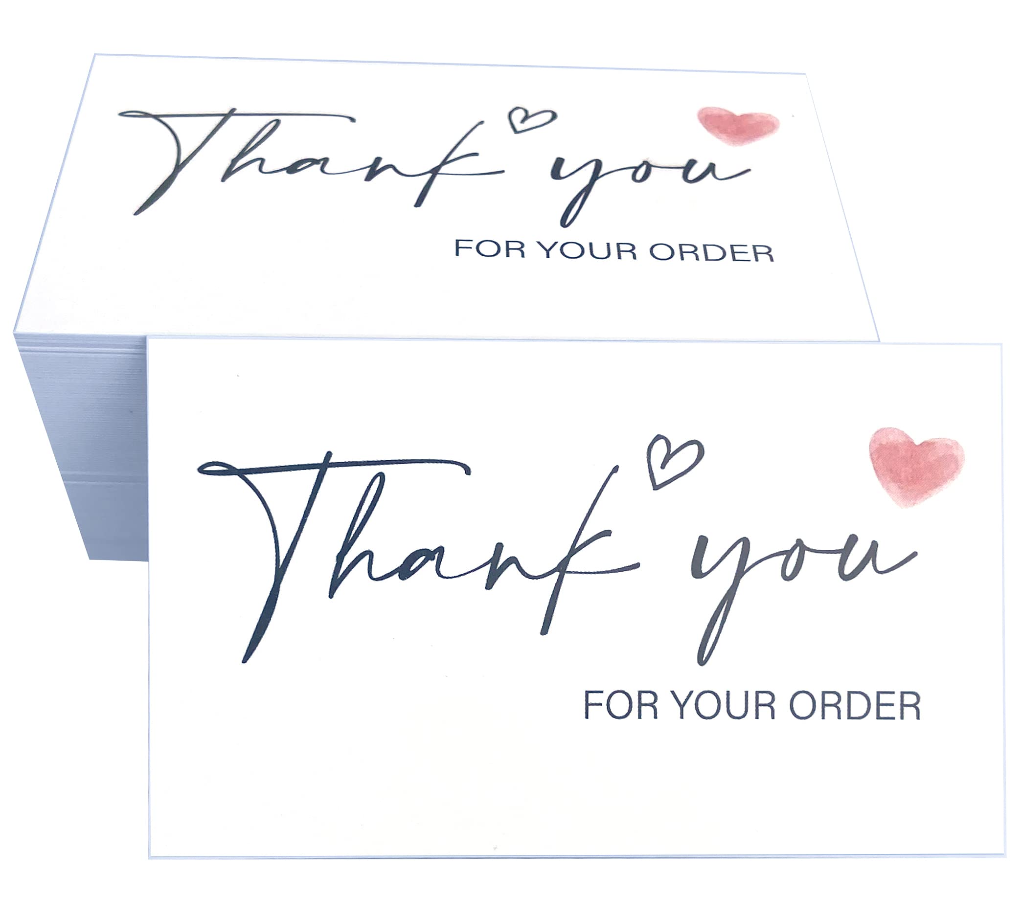 RXBC2011 Thank You For Your Purchase Cards Red Package Insert For Online Business E-commerce Pack Of 100