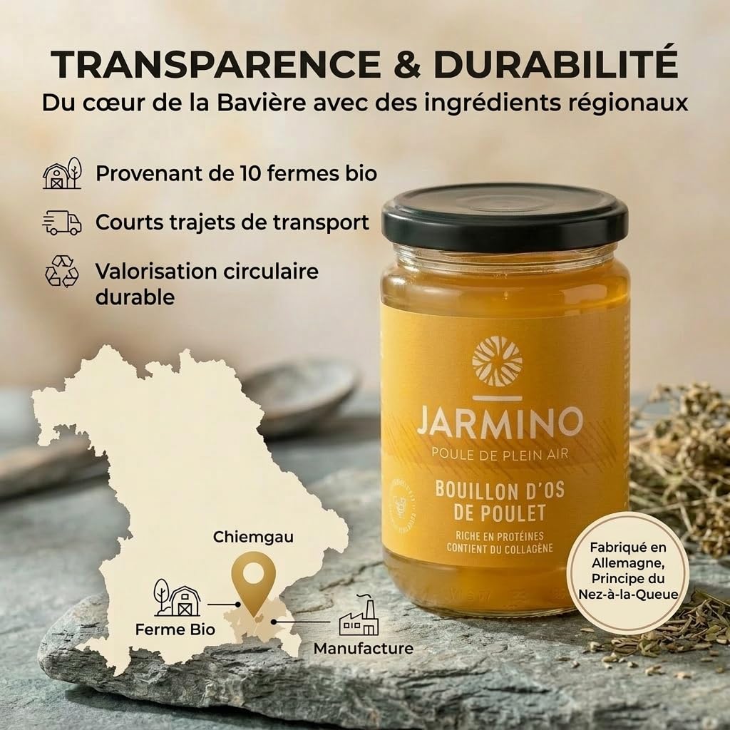 Bone broth: 6x 350ml bouillon de poulet bio