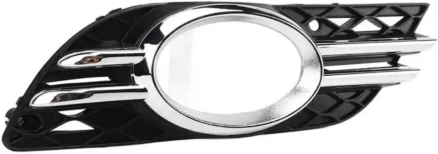Car Front Fog Light Grill Chrome Cover Set Compatible for Mercedes-Benz W211 E260 E320 E350 E550 2007 2008 2009 Replaces OE# 2118850822 A2118851274 (Right Side)