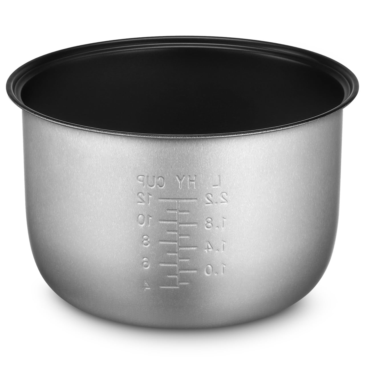 UPKOCH Cuve Intérieure Antiadhésive Pour Cuiseur Électrique Accessoires Cuiseur Riz Pot De Remplacement Avec Échelle Idéal Pour Riz Soupe Et Gâteau 5L 23.50X23.50X14.50Cm