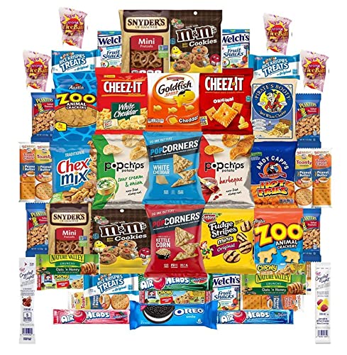 Stubby Pubby Care Package (48 Count) Ultimate Snacks Sampler - Bulk Cookies, Chips, Crackers, Candy, Mixed Bars Variety Pack - Friends & Family, Military, College Food Box