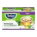 Tetley | Green Tea with Tulsi | Immune with Added Vitamin C | 25 Tea Bags gallery image