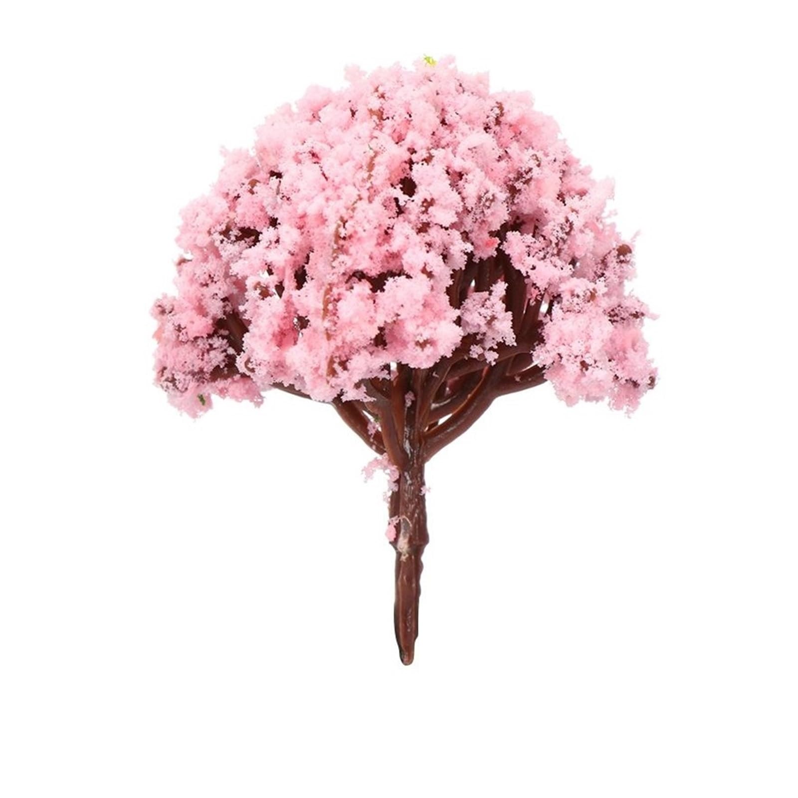 DUNSBY Model Trees 20Pcs 4CM Artificial Scenery Trees Miniature Flower Railroad Plastic Model Building Landscape Accessories(Color-03)