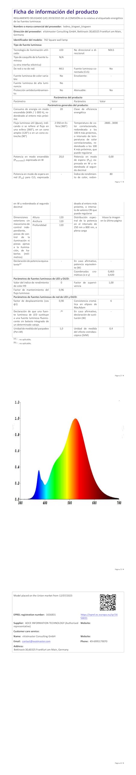ledmo 4 Piezas Aplique de Pared Interior 20W Aplique Exterior Pared 6000k Blanco Frío Ángulo de haz Ajustable Negro IP65 Impermeable