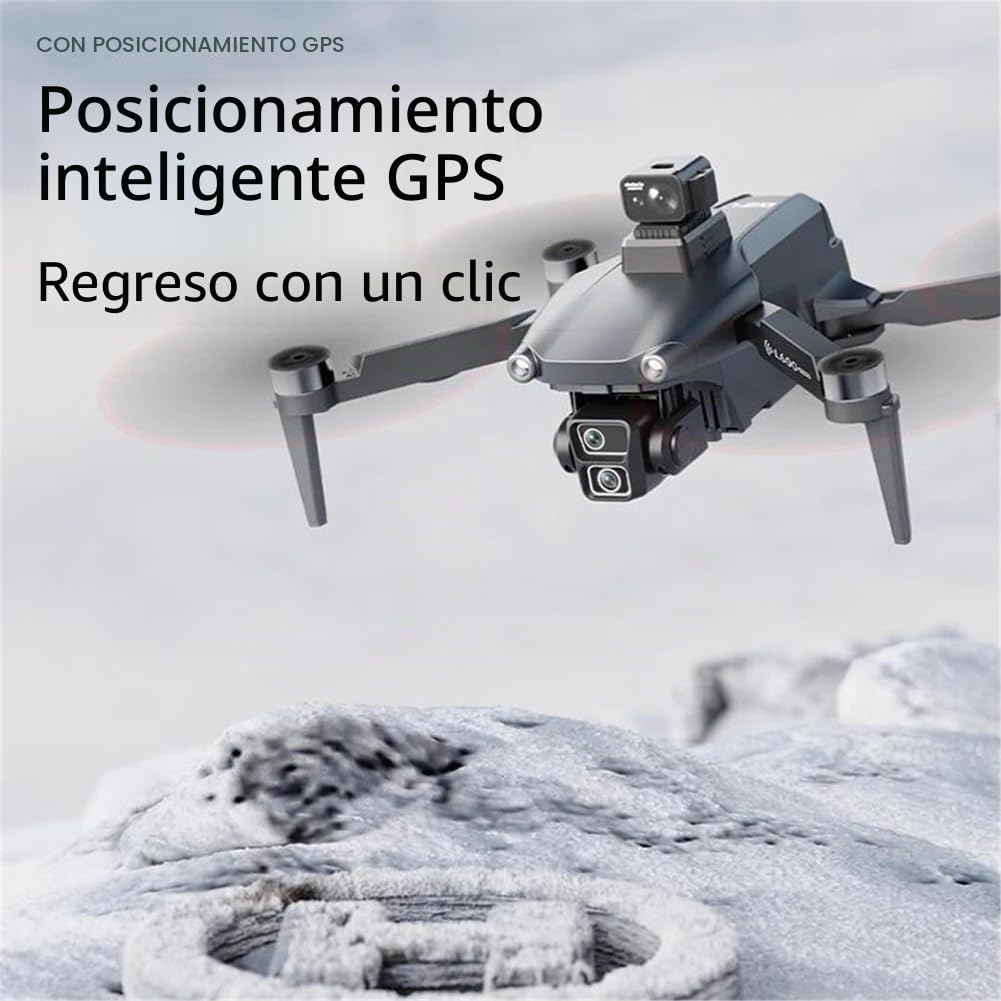 Dual Battery,Nuevo dron l600-1 GPS Profesional con cámara 8k, FPV aéreo, sin escobillas, para Evitar obstáculos, con Pantalla Grande, Control Remoto, dron Plegable