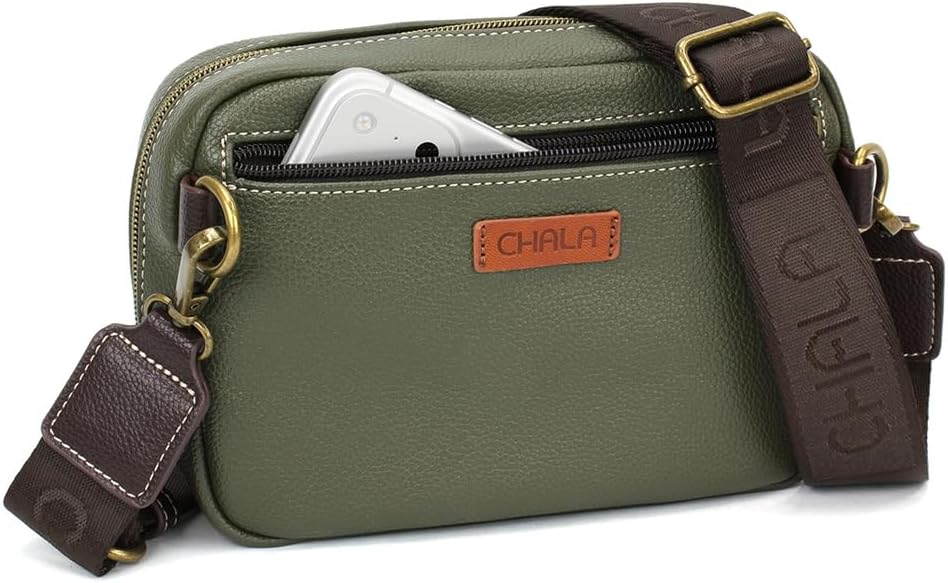 CHALA Mini Pack Women RFID Protected Sling Purse and Waist Bag with Two Adjustable Straps