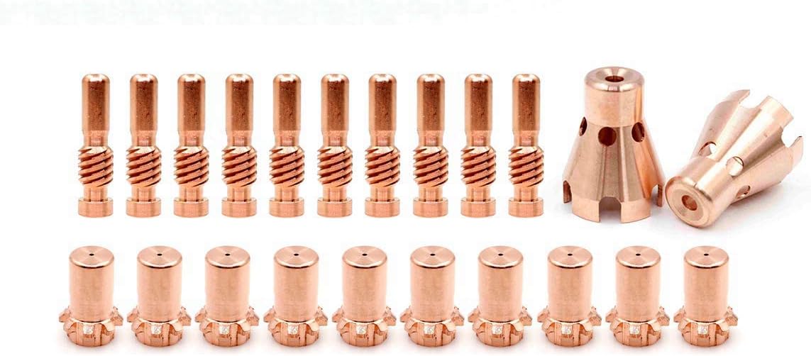WeldingStop Electrode KP2063-1B1 Tip KP2062-2B1 Drag Shield KP2065-1 Suit Pro-Cut 55 80 Lincoln Cutter Torch (Dia. 1.1mm 0.043'' Pack-22) Replacements
