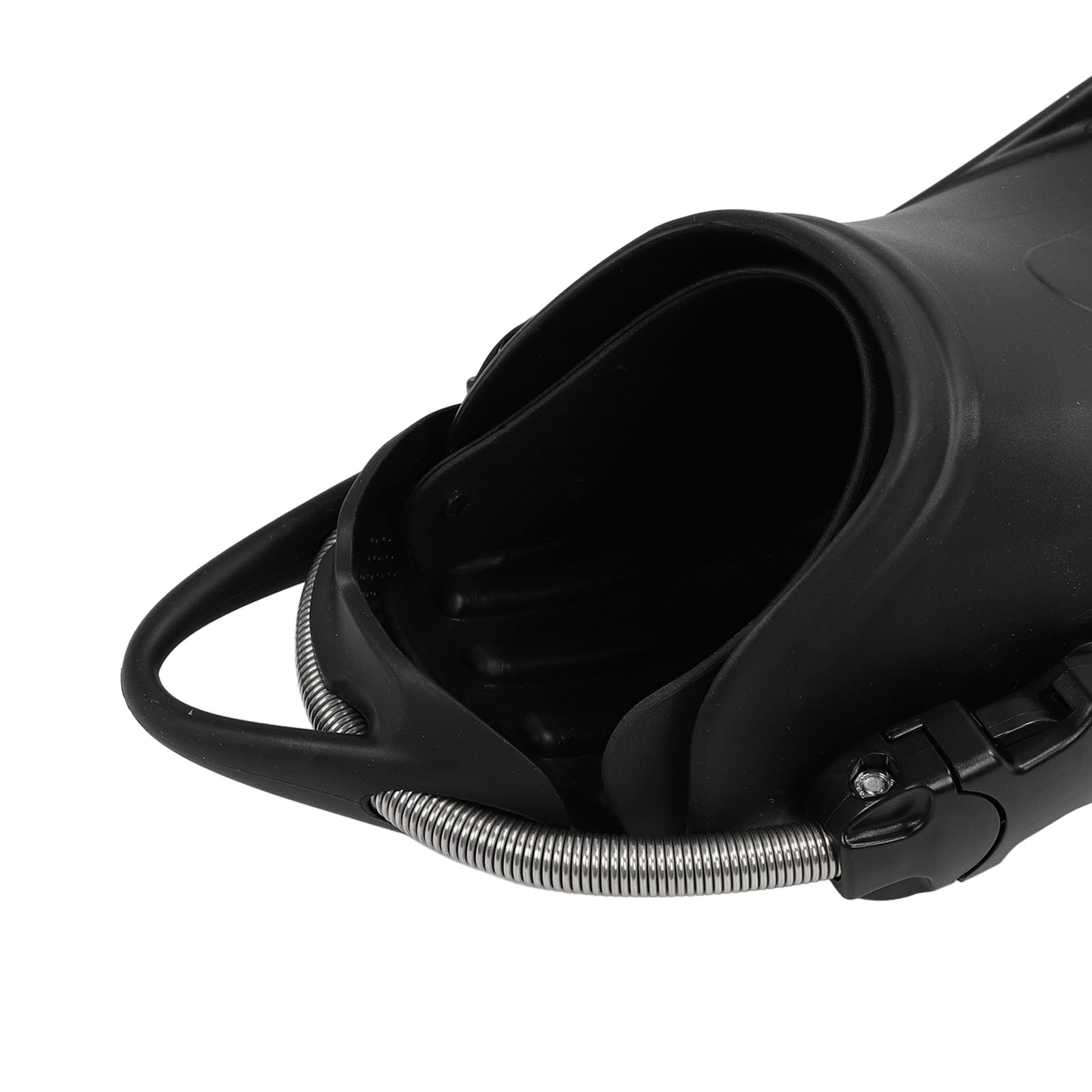Aleta de pie de buceo Aleta de pie de snorkel Aletas de snorkel ajustables Diseño ergonómico para natación Apnea Negro 2 piezas