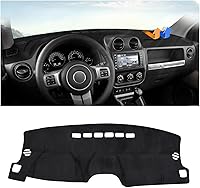 Vista 8 de Autorder - Tapete para salpicadero para 2007-2013 Chevy Chevrolet Silverado/GMC Sierra con dos guanteras, accesorios, cubierta de salpicadero