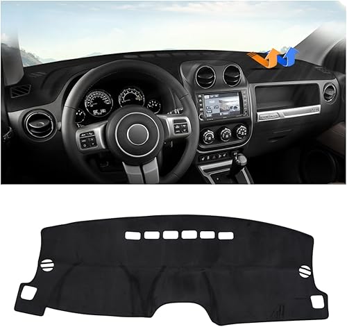 Miniatura 8 de Autorder - Tapete para salpicadero para 2007-2013 Chevy Chevrolet Silverado/GMC Sierra con dos guanteras, accesorios, cubierta de salpicadero