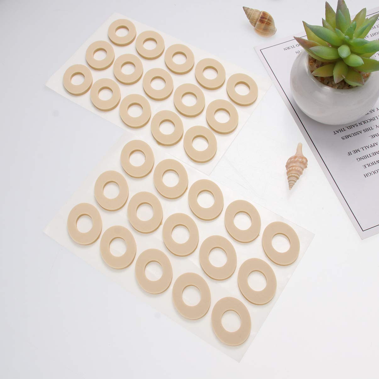 EXCEART 45Pcs Almohadillas para Callos Almohadillas para Callos Almohadillas para Los Dedos de Los Pies Cojines de Maíz Cojines Autoadhesivos para Callos Cojín de Forma Ovalada