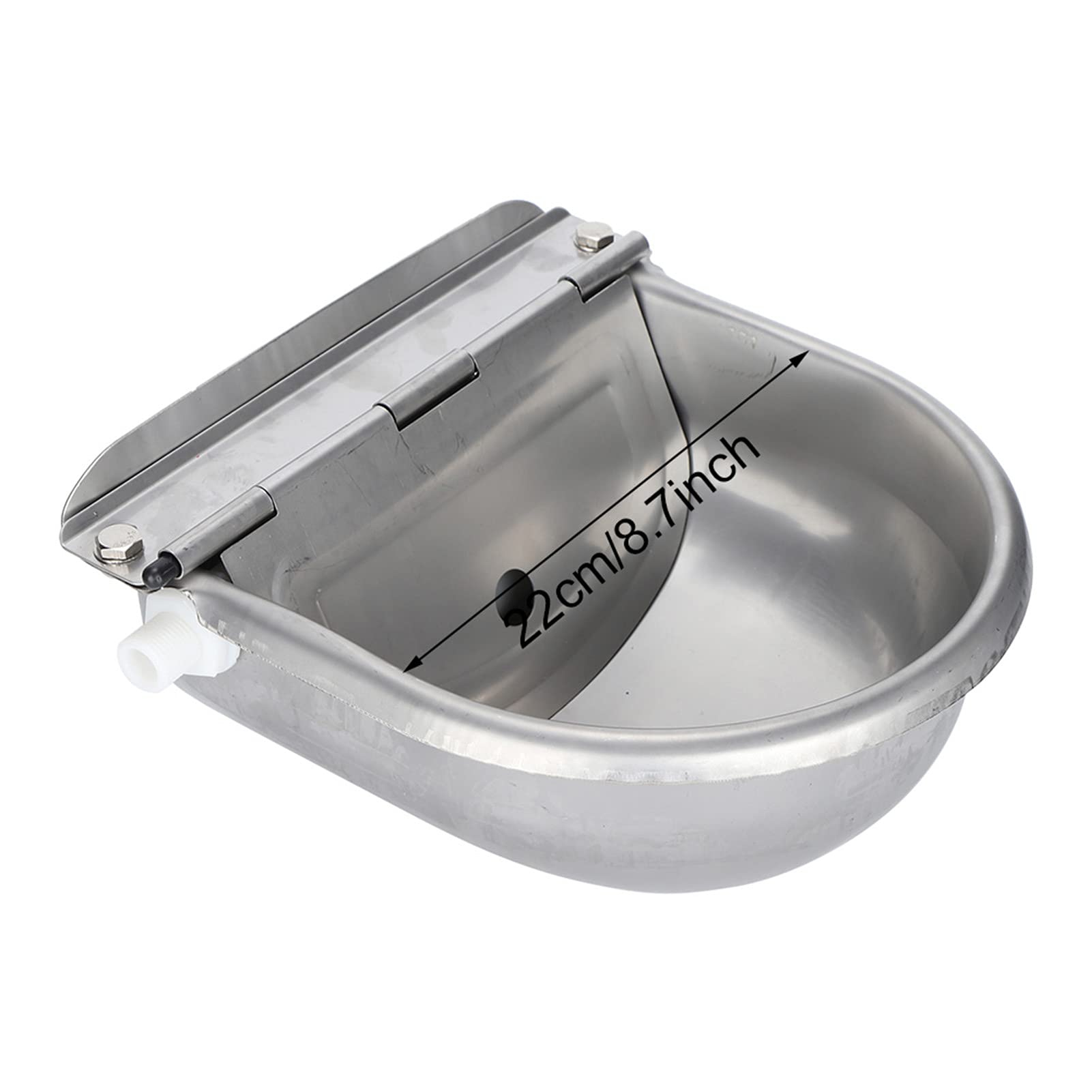 KIMISS Bebedero Automático de Acero Inoxidable para Caballos, Cabras, Ovejas y Ganado, Dispensador de Agua Duradero y a Prueba de Fugas