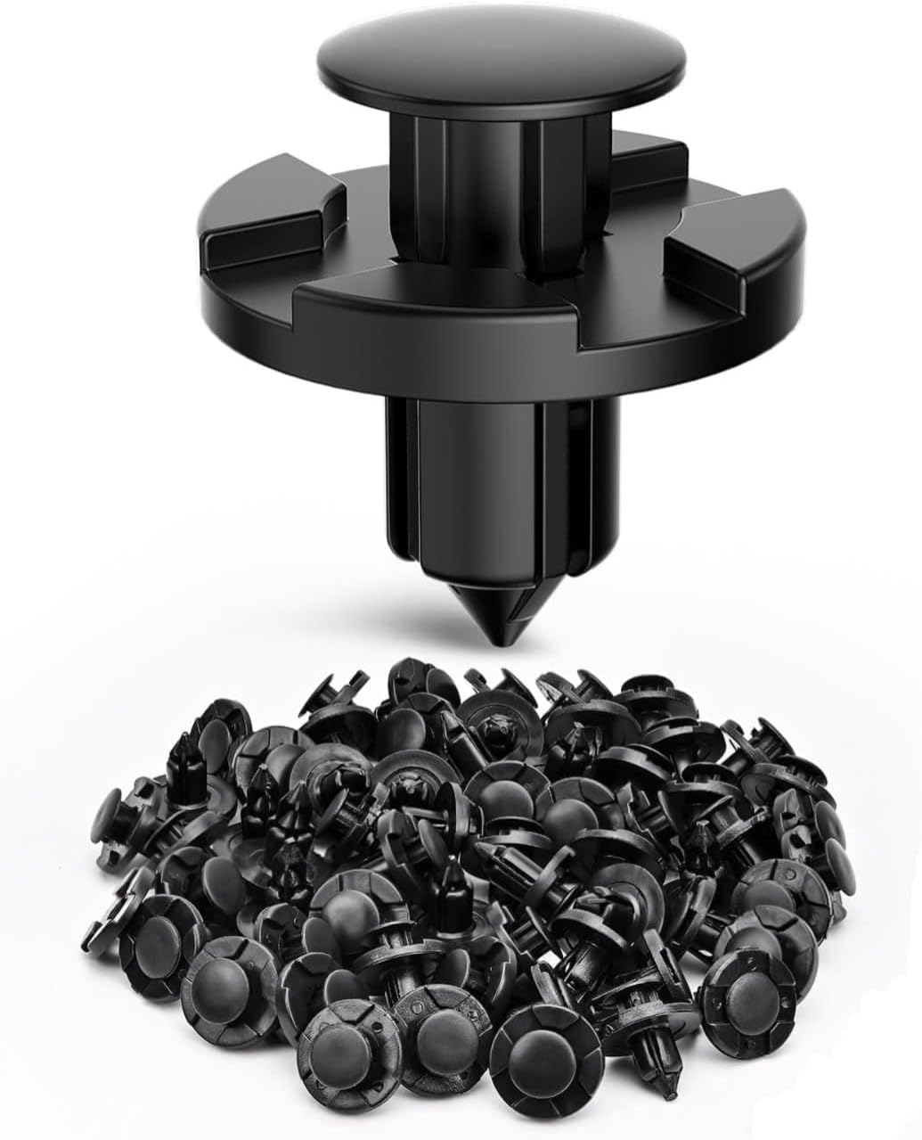 FAM 100PCS Nylon Bumper Rivet Fender Clips OEM Replaces Nissan: 01553-093210 8mm - Push Type Fastener Clips For Nissan (B18)