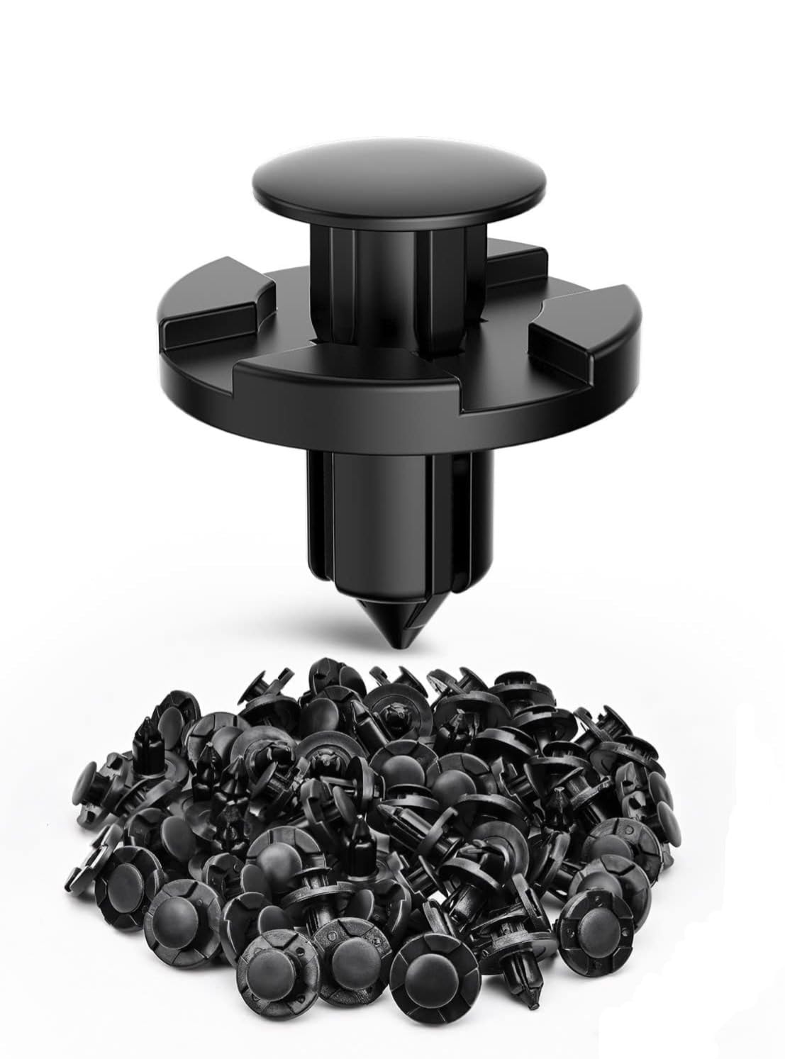 FAM 100PCS Nylon Bumper Rivet Fender Clips OEM Replaces Nissan: 01553-093210 8mm - Push Type Fastener Clips For Nissan (B18)