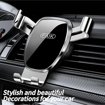 Car Phone Holder for Cadillac CT4/CT5/CT6/CTS/SLS 2016-2023 360Adjustable Strongest Suction and Stable Clamp Arm Accessories for All Smartphones and Car Models,Mirror Style Silver