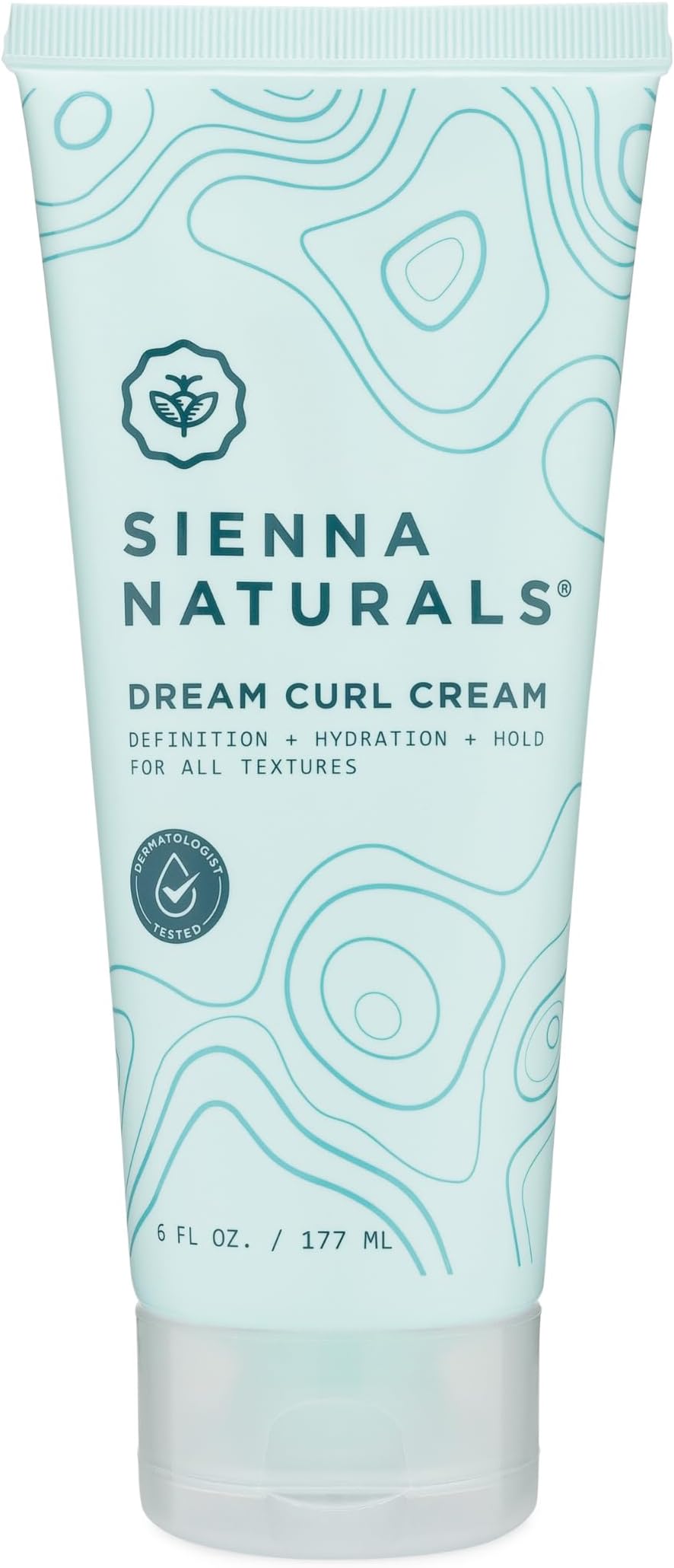 Sienna Naturals - Dream Curl Cream – Lightweight Curl Defining & Hydrating Styling Cream – Enhances Curls, Reduces Frizz & Adds Soft Hold – Clean, Vegan & Silicone-Free, 6oz