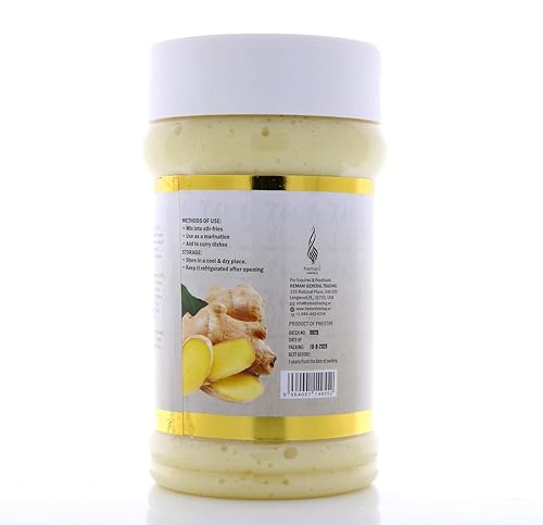 Miniatura 6 de Hemani Pasta de jengibre fresco (26.5 onzas26.46 oz) - 100% pura, sin conservantes ni aditivos, esencial para cocinar, hornear, asar a la parrilla,