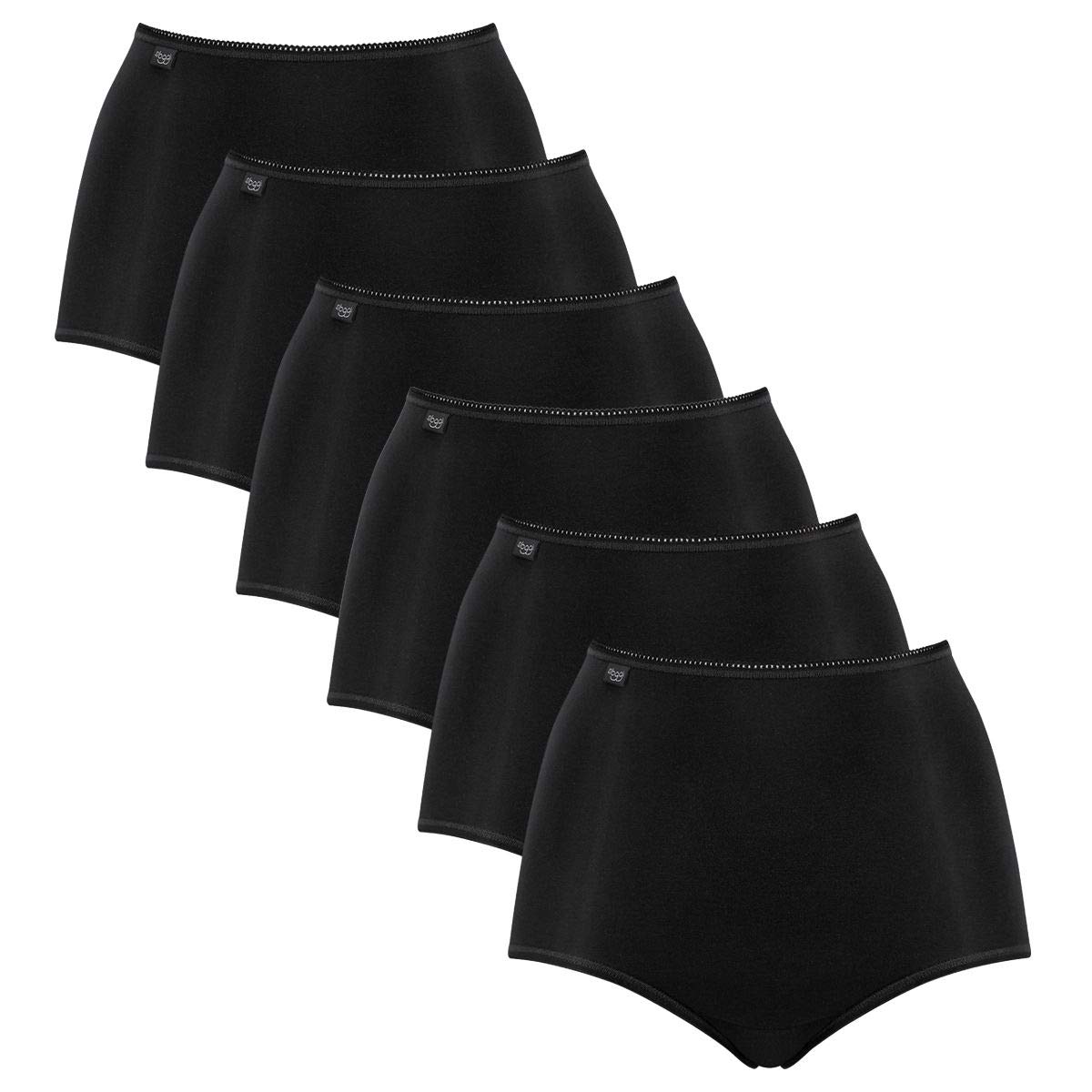Sloggi - 24/7 Microfibre - Maxi Slip - 6er-Spar-Pack (52 Schwarz)