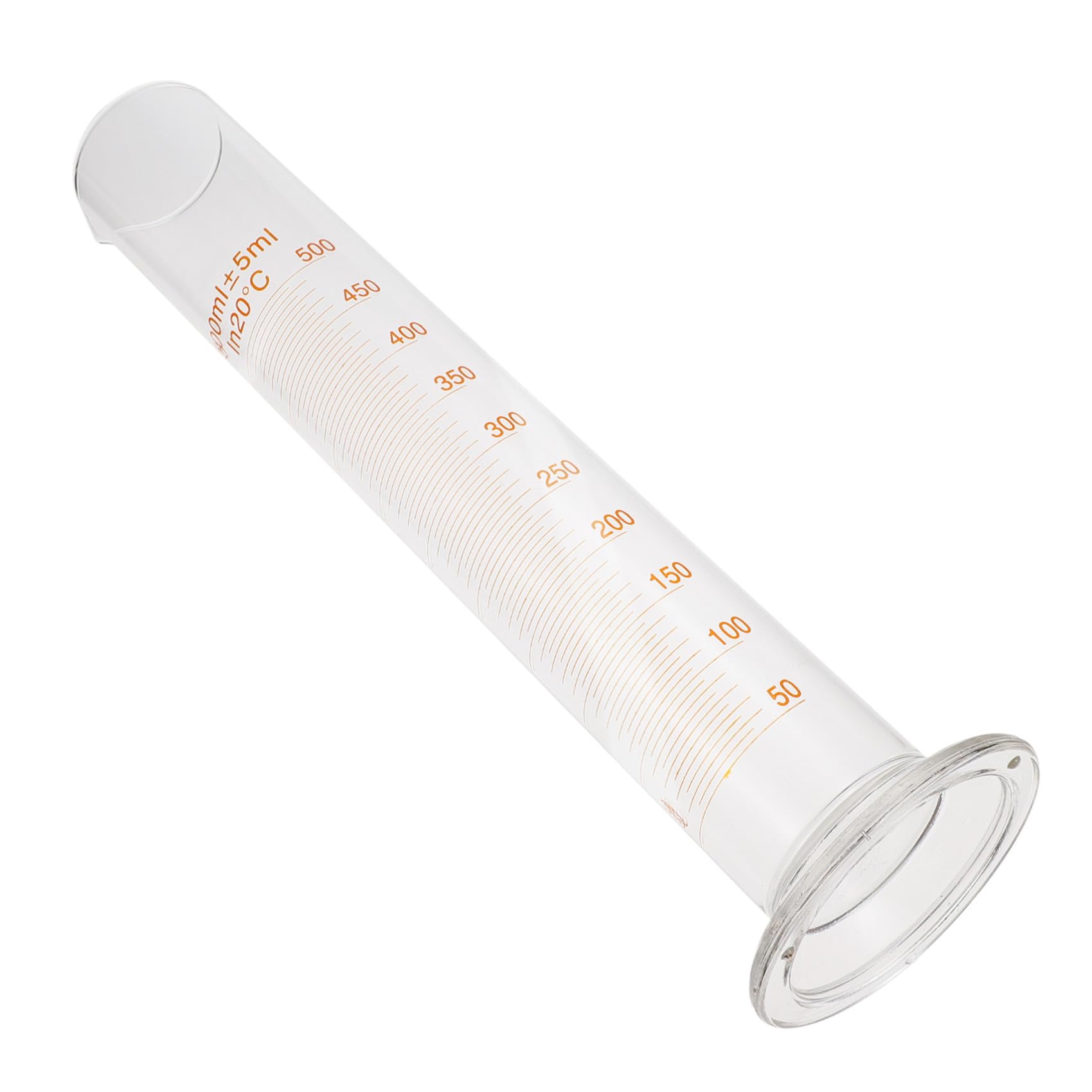 BESTOYARD Cilindro Graduato in Vetro Borosilicato da 500ml Base Stabile e Scala Graduata Accurata, per Uso in Istituti di Ricerca e Università