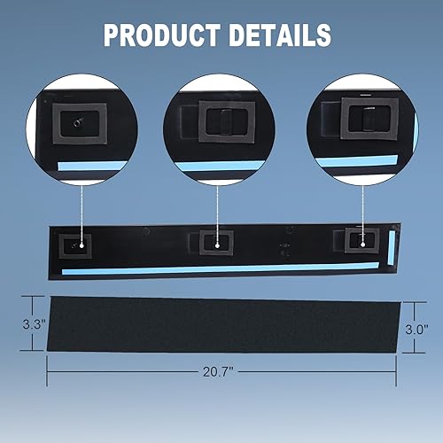 Miniatura 4 de Moldeado lateral de pilar B para parabrisas de repuesto para Chrysler Town Country 2008-2016, Dodge Grand Caravan 2008-2020 (2 unidades izquierda y