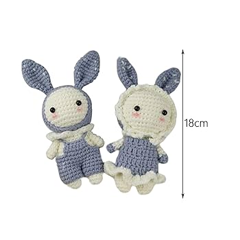 Amazon | D DYNWAVE かぎ針編みキット ウサギの人形 手編み