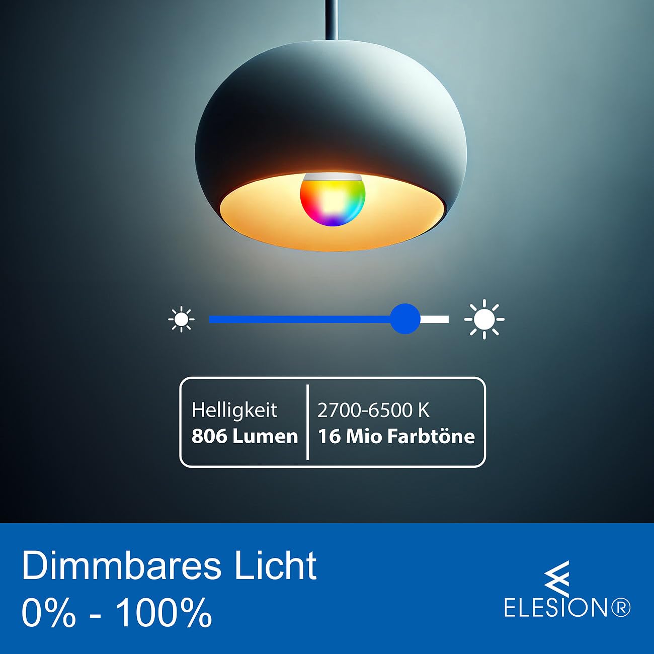 Luminea Home Control Glühbirne Farbe: 8er-Set WLAN-LED-Lampen, E27, Matter-kompatibel, RGB, CCT, 806 Lumen (LED-Glühbirne E27 kaltweiß, warmweiß WiFi, Leuchte)