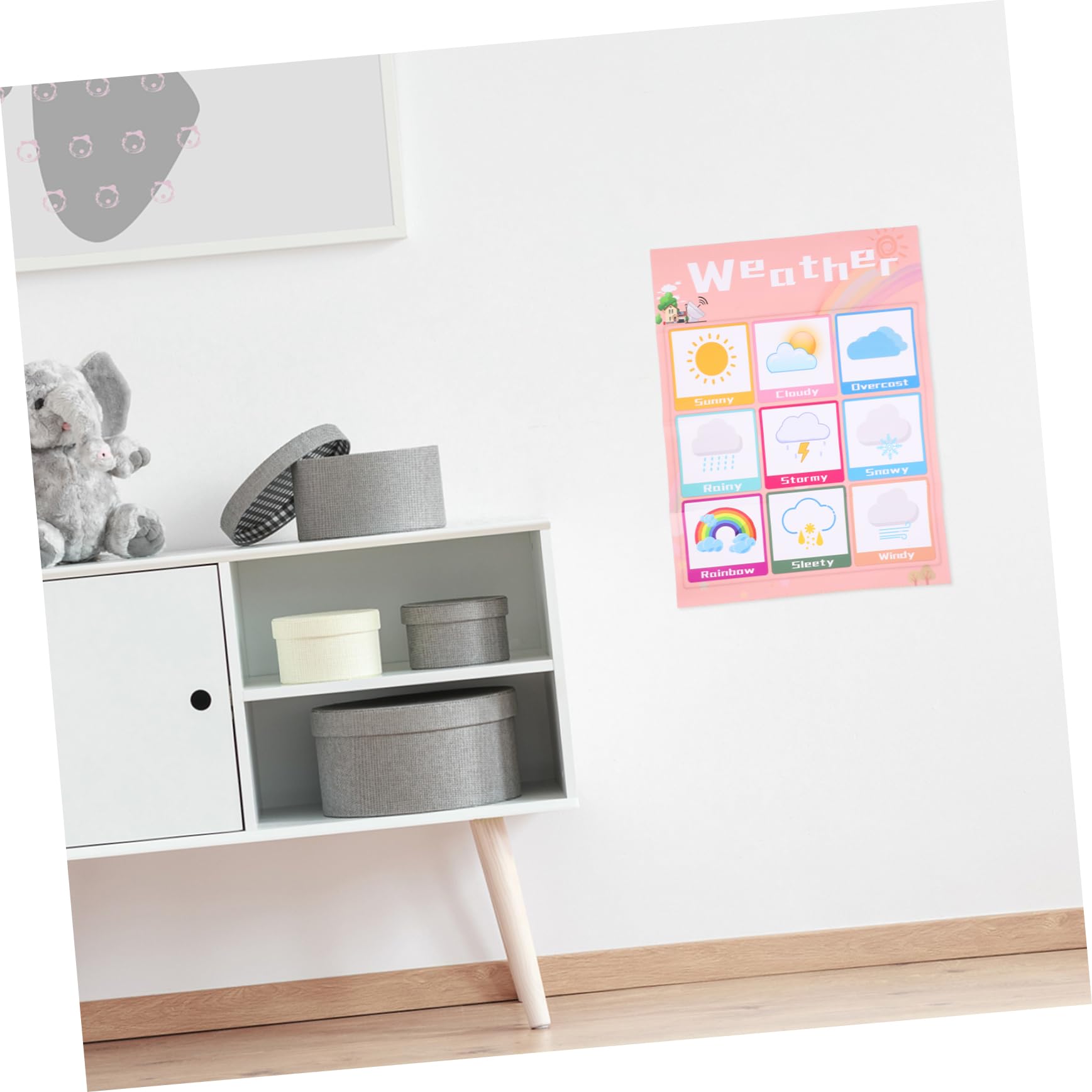 Artibetter Affiche Éducative pour Garçon et Filles Tableau des Connaissances Précoces, Légère et Petite, en Pp Colle au Dos, pour Apprentissage et Couleur Aléatoire Style Aléatoire