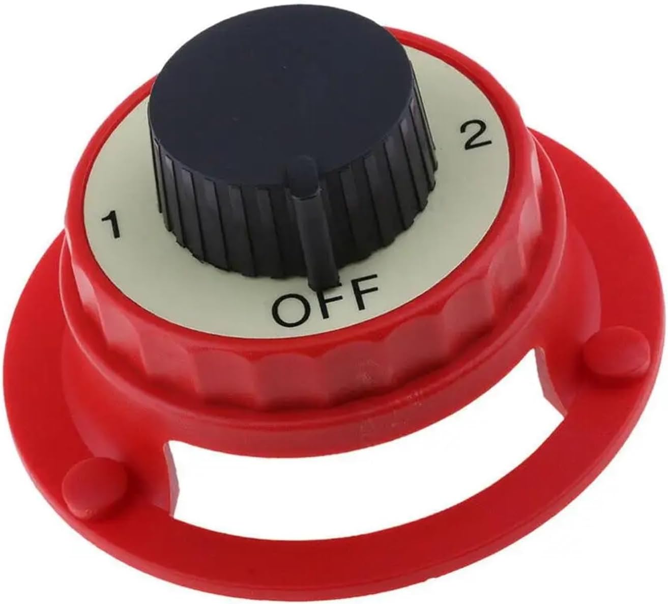 Boat 4 Position 32V Red Plastic Housing Switch 3.7" Dual Battery Lsolator Selector Disconnect Rotary Accessories