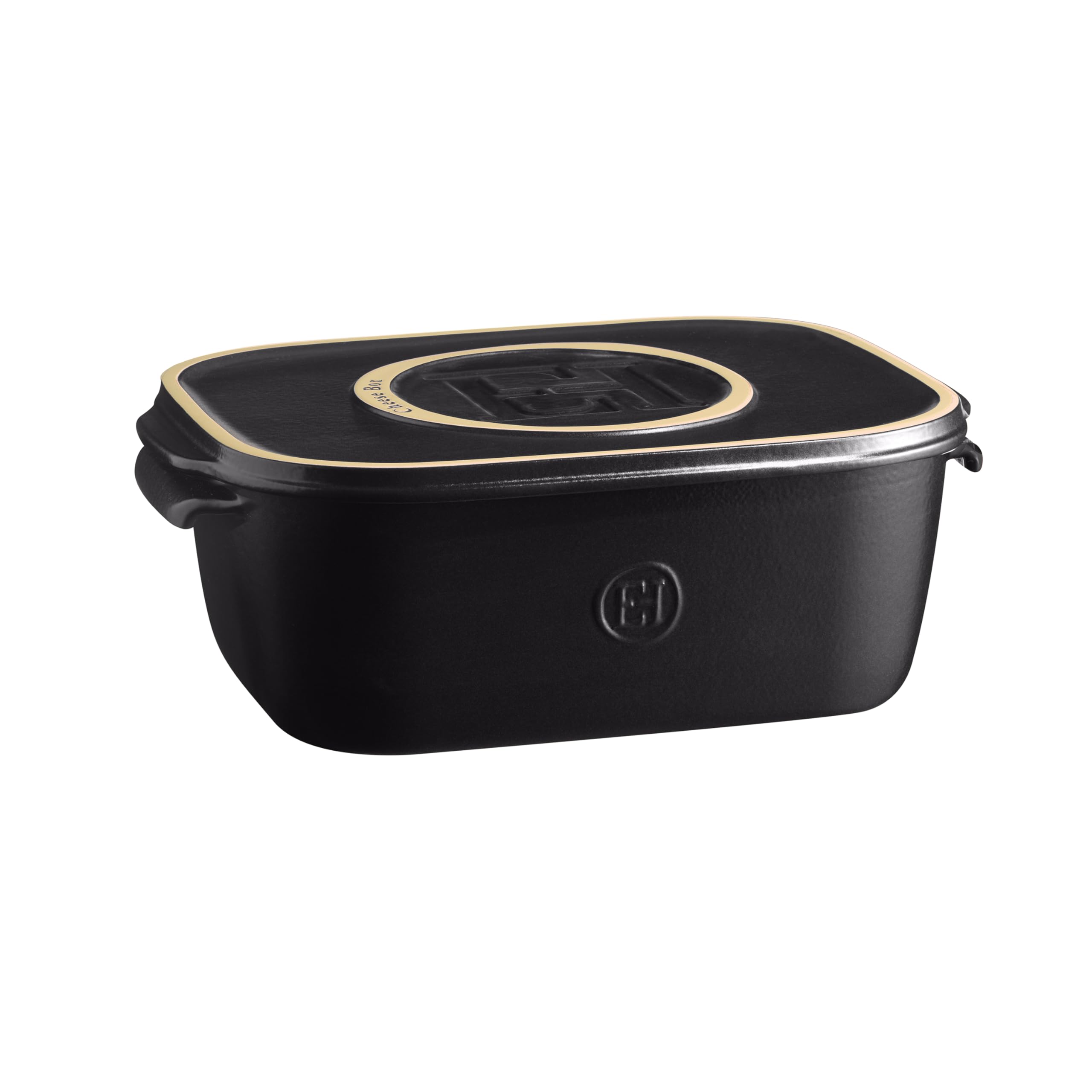 Emile Henry Cheese Box – Boîte à Fromage avec Couvercle – Céramique Haute Résistance – Conservation Optimale au Réfrigérateur – Coloris Truffe – Fabriqué en France