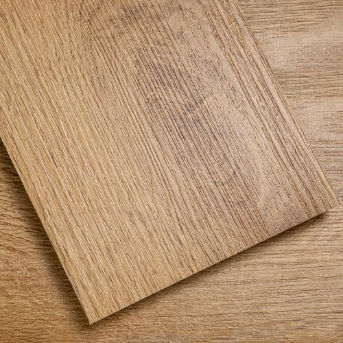 Vigosong Peel and Stick Floor Tile 54 Sq.Ft (36-Pack) - Self-Adhesive Vinyl Plank Flooring 6 x 36 Wood Look Waterproof Easy DIY Tiles for Living Room Bedroom Kitchen (Aleyzo Yellow)