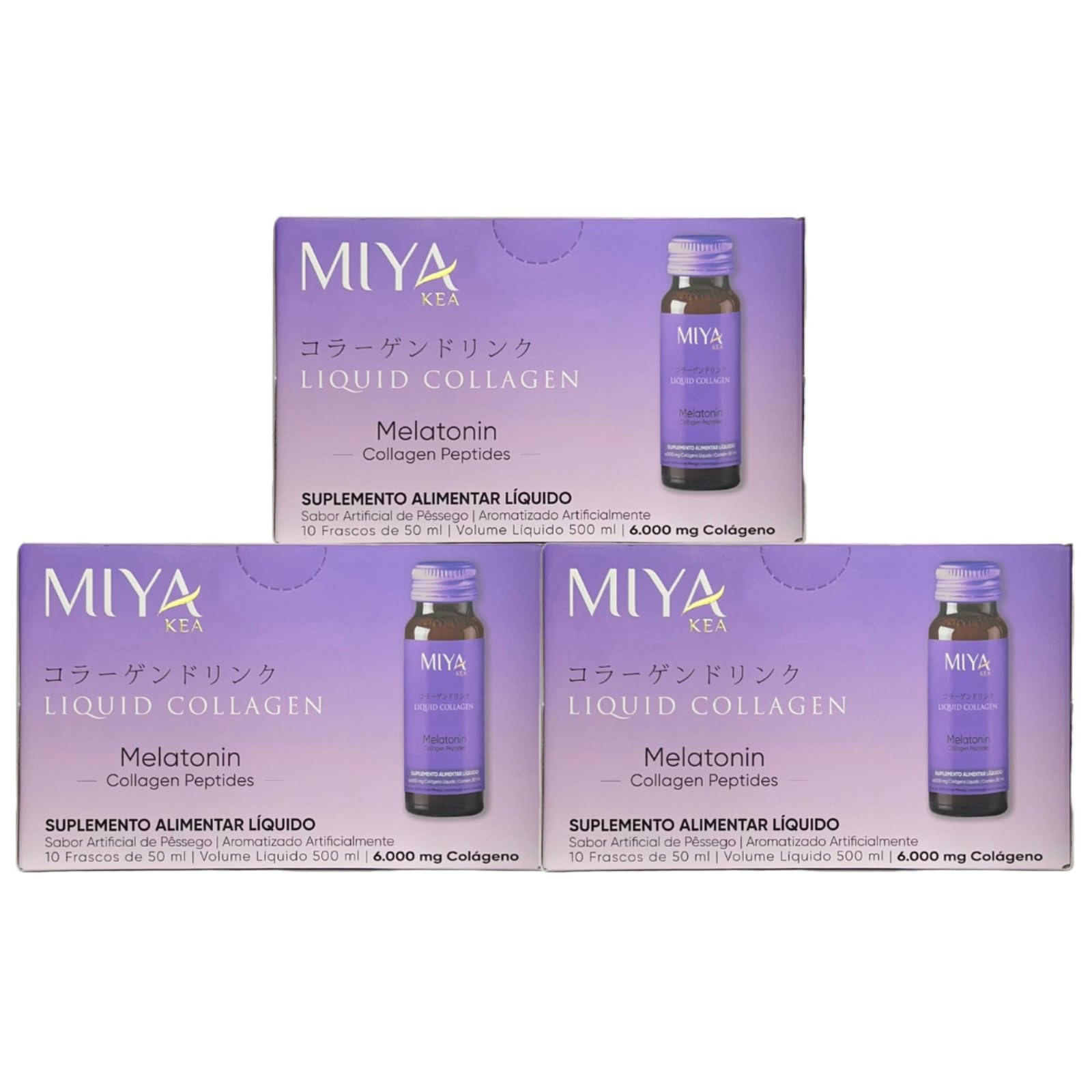 Liquid Collagen with Melatonin 6 000 mg Collagen Peptides per Serving with Vitamins and Minerals Peach Flavor 30