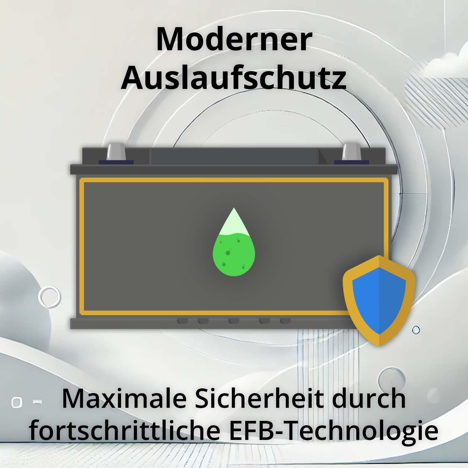 HeyVolt EFB Autobatterie 12V 75Ah 760A/EN Start-Stop, Standheizung geeignet | maximale Startkraft, absolut wartungsfrei