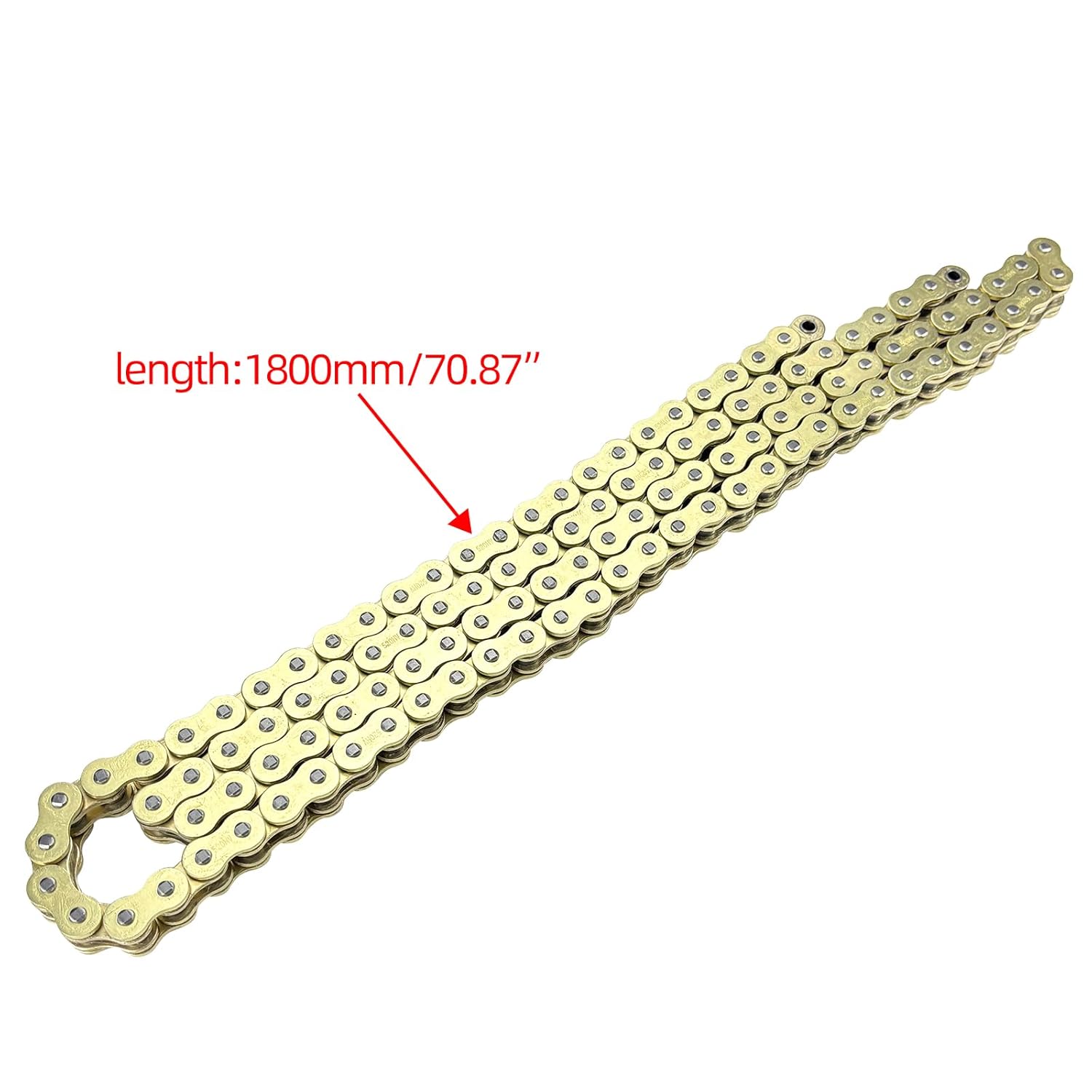 520 Heavy Duty Drive Chain 114 Links O-Ring Drive Chain‌ Compatible with Motorcycle ATV UTV Dirt Bike Quad Side-by-Side