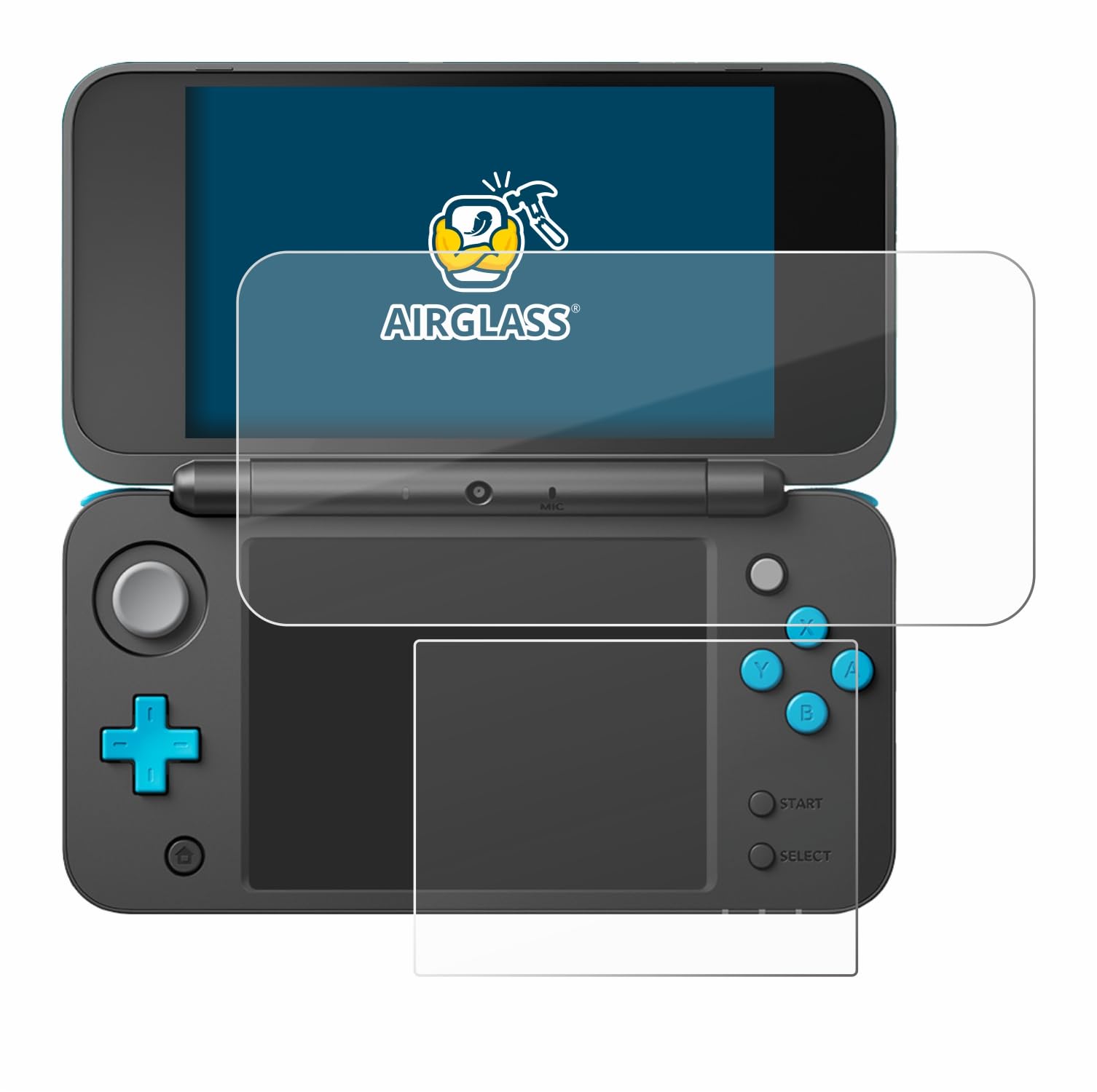 BROTECT Protector Pantalla Cristal para New Nintendo 2DS XL Protector Vidrio - [Dureza 9H, Anti-Arañazos]